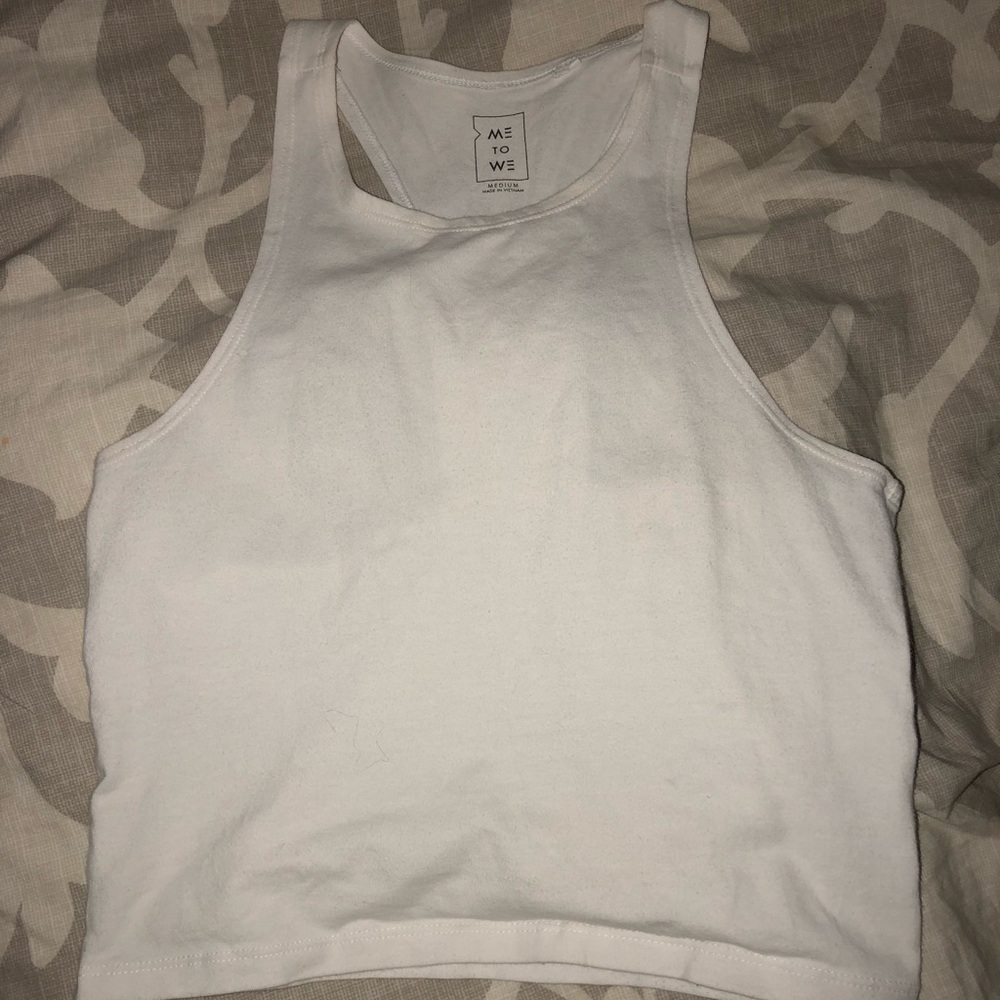 White crop top